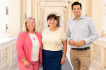 Beim heutigen Gewaltschutzbeirat (v.l.n.r.): Leiterin der Abteilung 11 Barbara Pitner, LH-Stv. Manuela Khom und Soziallandesrat Hannes Amesbauer. © Land Steiermark/Robert Binder; Verwendung bei Quellenangabe honorarfrei