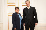 Landeshauptmann-Stellvertreterin Manuela Khom und der österreichische Botschafter in Slowenien Konrad Bühler © Land Steiermark/ Resch