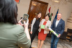 LH Mario Kunasek, LH-Stv. Manuela Khom und Birgitta Thurner (v.r.) © Land Steiermark/ Jesse Streibl LH Mario Kunasek, LH-Stv. Manuela Khom und Birgitta Thurner (v.r.)