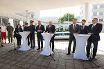 Pressestatement in der Landespolizeidirektion Graz: Bürgermeisterin Elke Kahr, Landespolizeidirektor Gerald Ortner, Franz Ruf (Generaldirektor für die öffentliche Sicherheit), Innenminister Gerhard Karner, Bundeskanzler Christian Stocker, LH Mario Kunasek, Bildungsminister Christoph Wiederkehr und Staatssekretär Jörg Leichtfried (v.l.) © Land Steiermark/Andreas Resch; Verwendung bei Quellenangabe honorarfrei